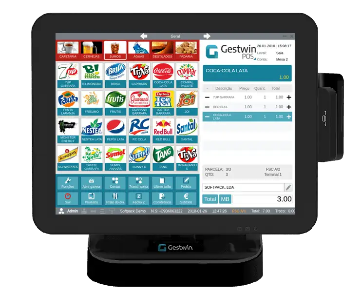 Software de faturação para Cafés . Pastelarias . Snack-bares . Padarias . Gelatarias